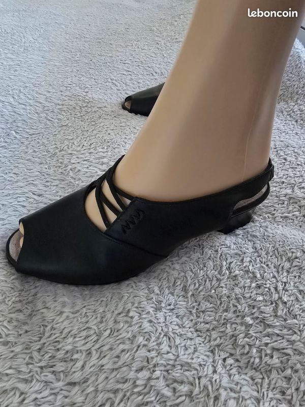 Escarpins à talons 🍒vintage 80🍒pointure 37 (image 3)