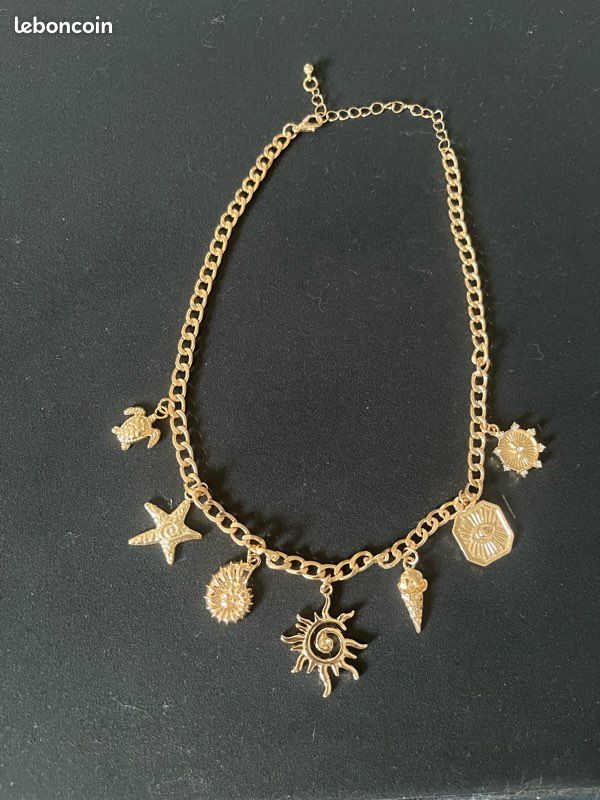 Collier breloque été, coquillages.. (image 2)