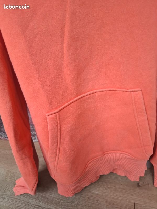 Pull à Capuche Zara Fille – Orange – Polyester/coton – Taille 13-14 Ans – Excellent état
