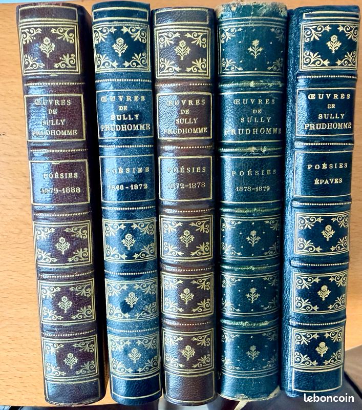 SULLY PRUDHOMME 5 tomes poésie (image 1)