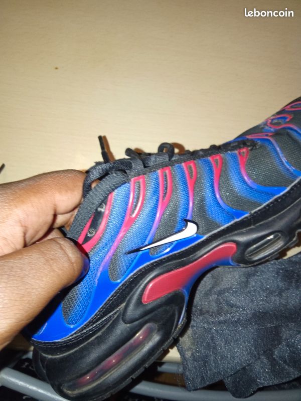 Spider Man Tn Bleu Rouge Nike Air Max Plus TN Spider Man Noir