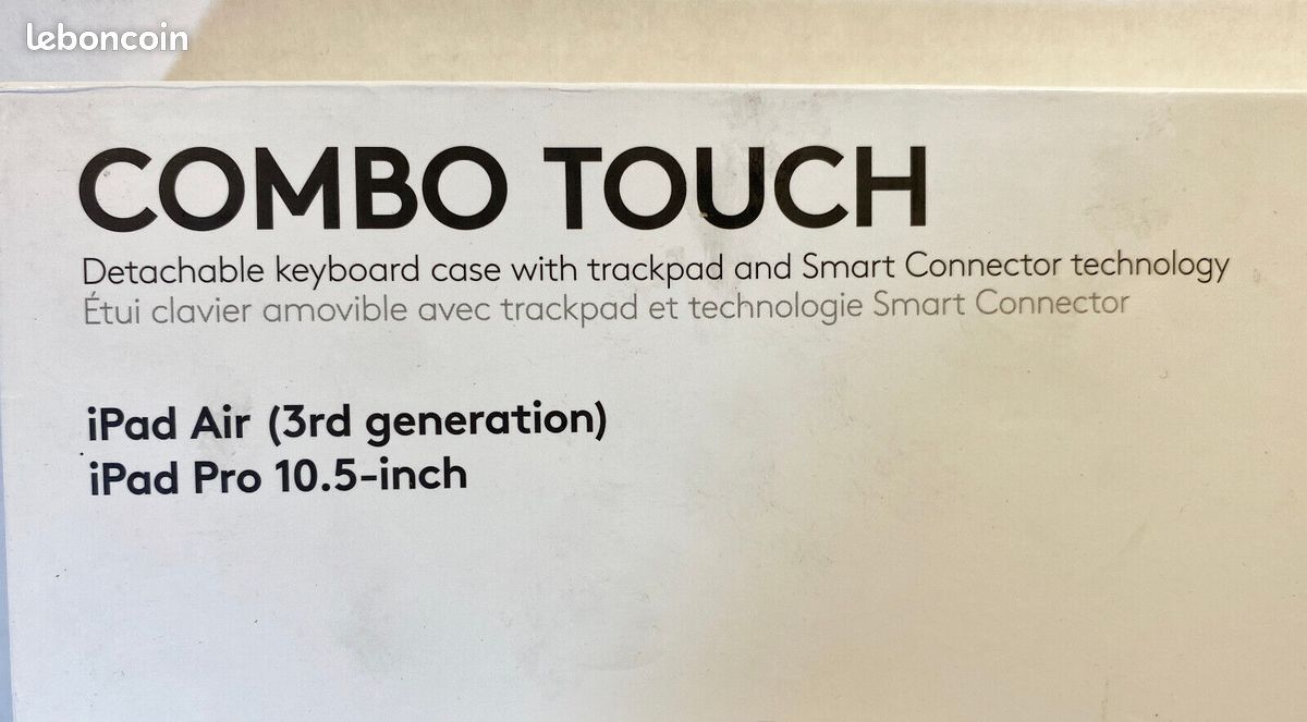 Logitech Combo Touch iPad Air 3 (gen) iPad Pro 10.5 QWERTY Neuf jamais utilisé (image 2)
