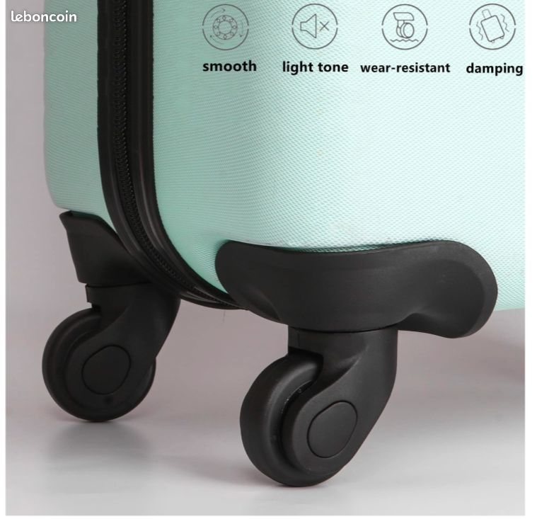Roue Valise Lot De 2 Roulettes De Rechange Pour Valises - Polyuréthane 50x18mm Noires - Roues Pivotantes Solides Et Silencieuses Roue Valise Lot De 2 Roulettes De Rechange Pour Valises - Polyuréthane 50x18mm Noires - Roues Pivotantes Solides Et Silencieuses