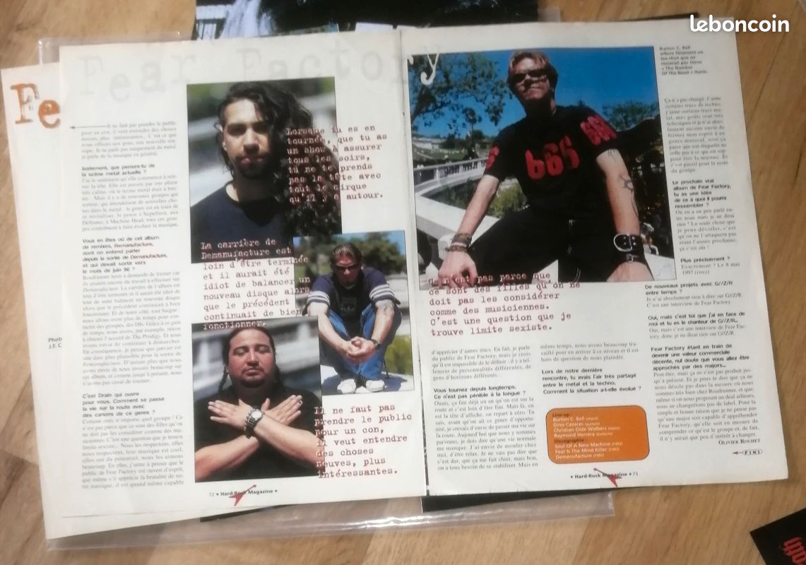 Fear Factory : Lot géant d'archives vintages rares toutes époques collectors... + poster... (image 6)
