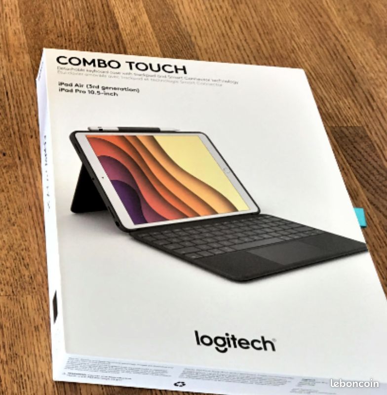 Logitech Combo Touch iPad Air 3 (gen) iPad Pro 10.5 QWERTY Neuf jamais utilisé (image 1)