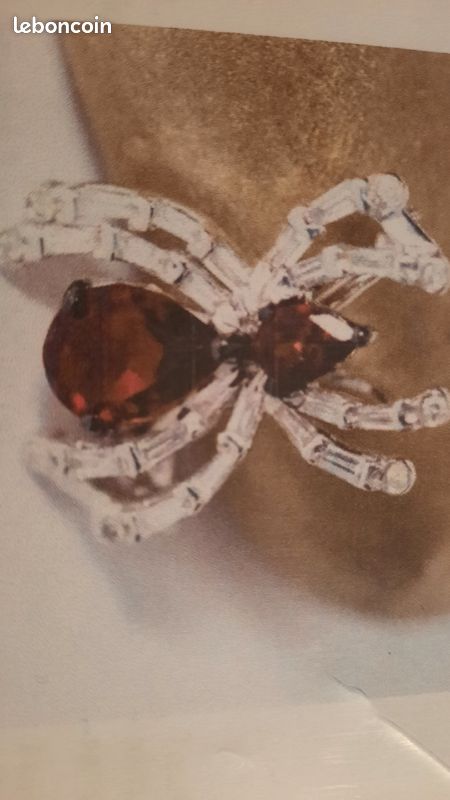 Broche pendentif araignée diamant (image 7)