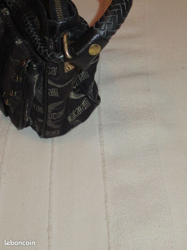Sac en cuir et toile monogrammée Just Cavalli (image 5)