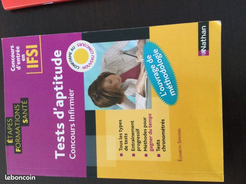 Livre Tests d’aptitude Concours Infirmier (image 1)