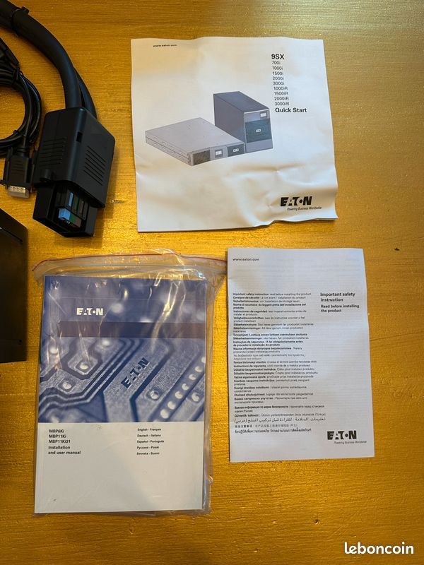 Onduleur EATON 9SX 6000VA + EBM 180V + Carte SNMP - Très bon état (image 9)