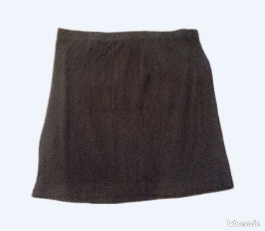 Jupe noire coton Gémo (image 1)