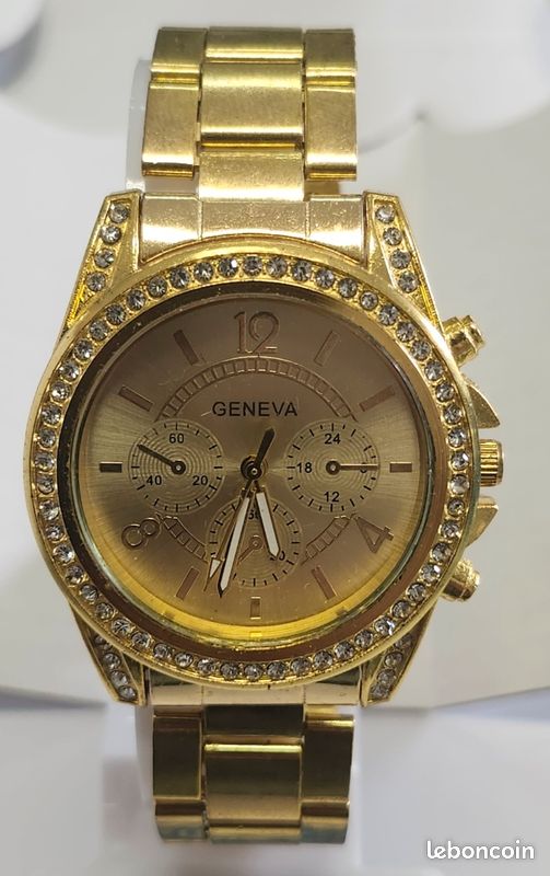 Montre Femme Montre Geneve Luxe Dorée Montre Geneva Montre De Luxe