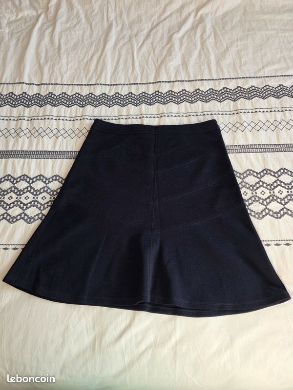 Jupe En Laine Gérard Darel - Taille 40 - Noir - Occasion Très Bon état