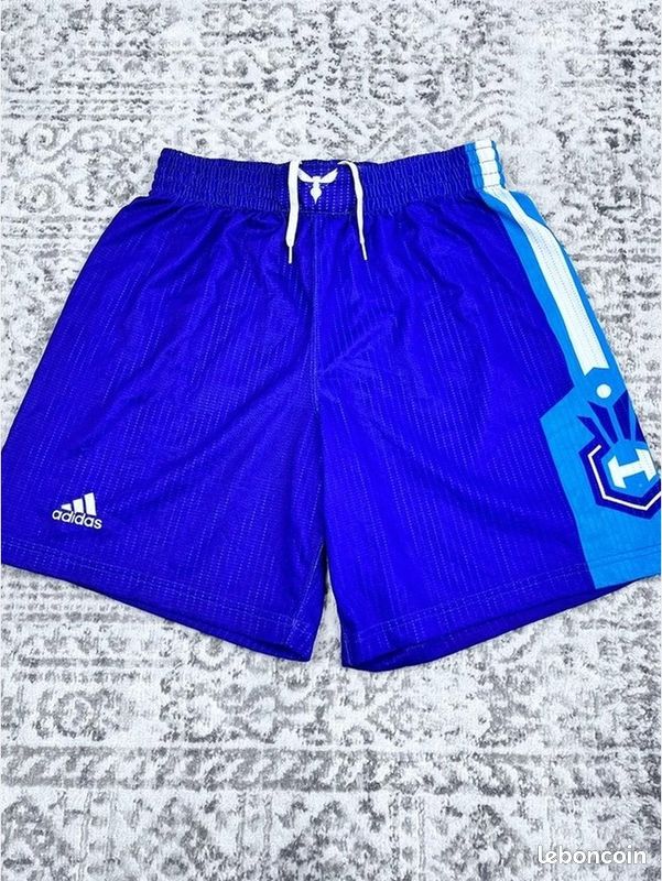 Short Basketball Adidas Player 10 violet Mesh Homme Taille M (image 1)