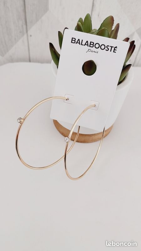 Boucles d'oreilles Créoles Neuf Monoprix Balaboosté Montres Bijoux