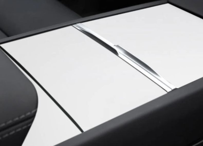 Tesla model 3 highland 2024 - protection adhesive console centrale - Blanc  matte - Équipement auto