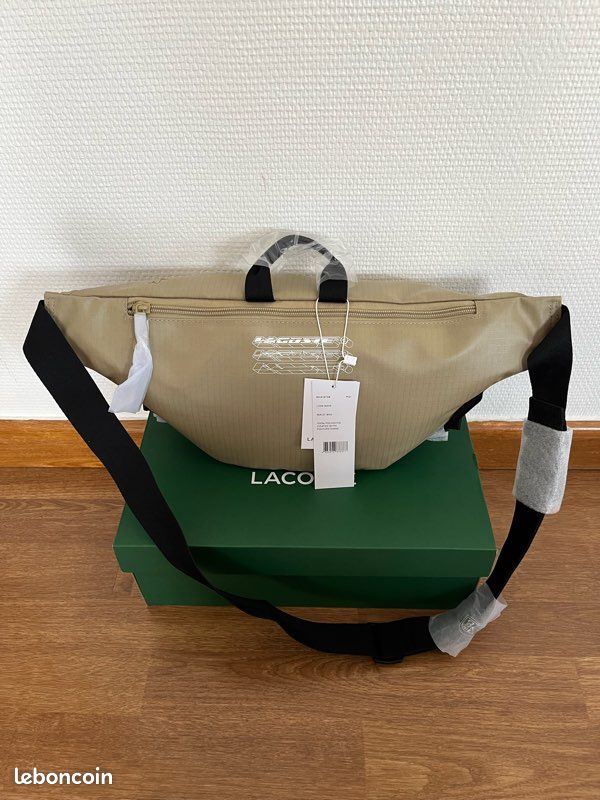 Sac Banane Sacoche Lacoste Homme Beige Sacoche Lacoste
