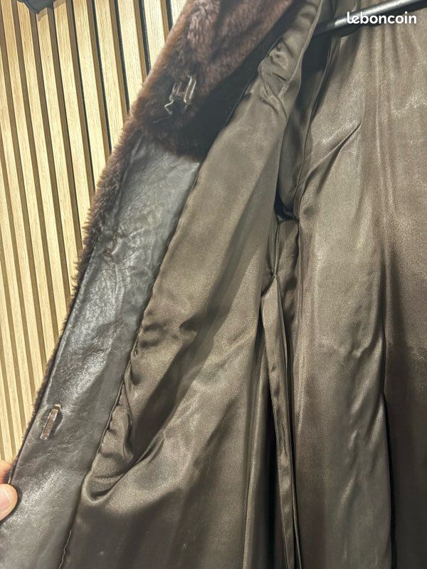 Manteau Fourrure Vison Véritable - SPRUNG Frères Paris - Vintage - Taille M - Très Bon état
