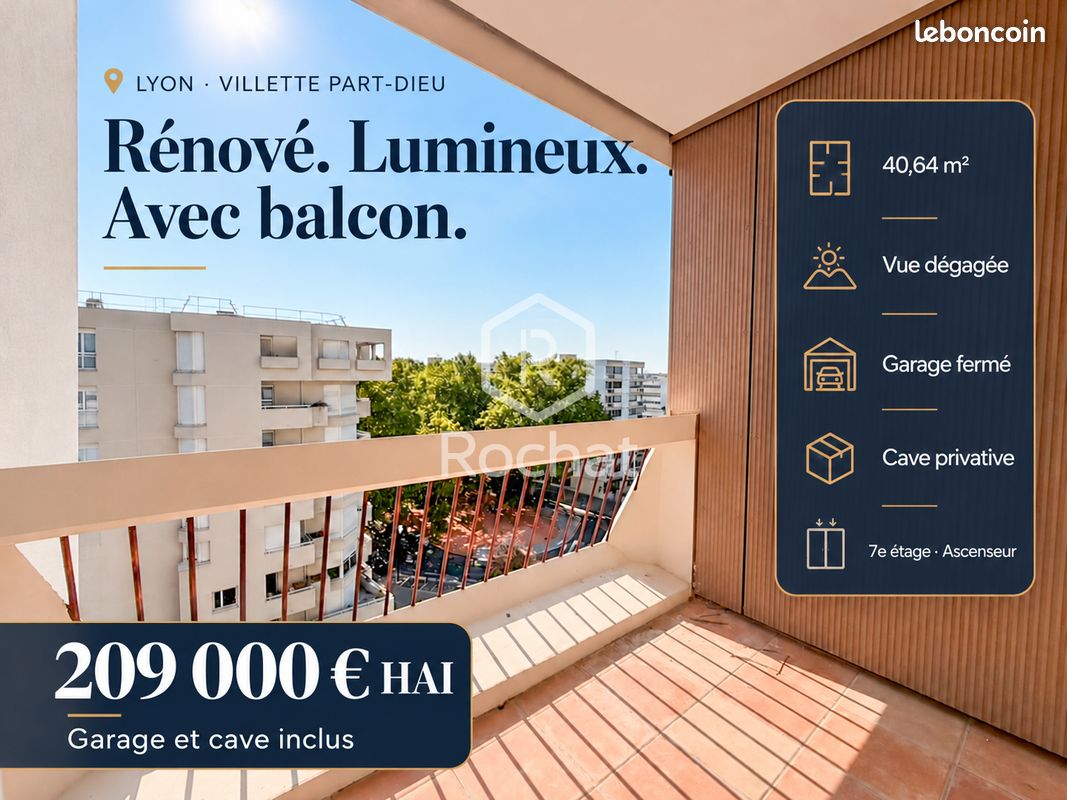 Appartement 1 pièce 41 m² · à Lyon · 41 m² · 209 000 €