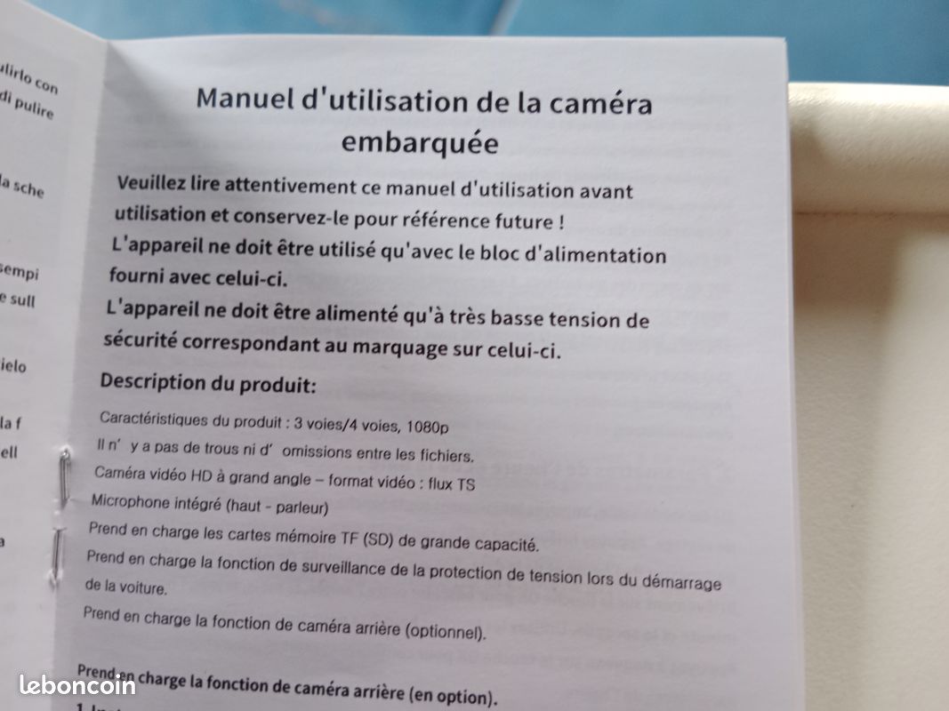 Caméra embarquée (image 1)