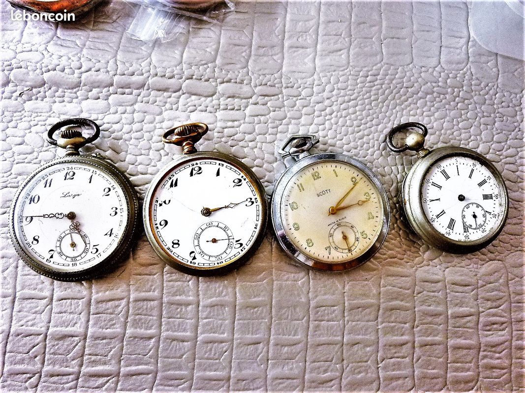 Montres anciennes lot 4 goussets à réviser LOT1009 (image 1)