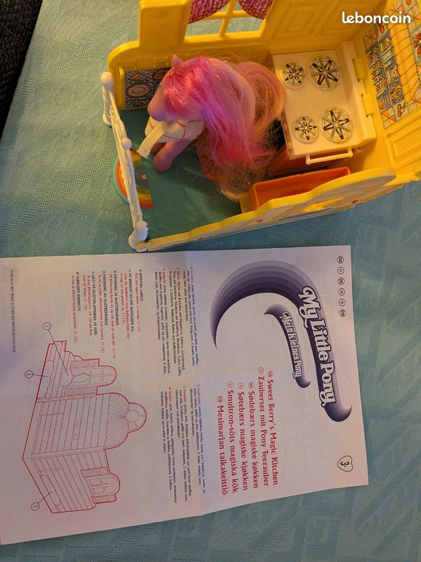 Playset Cuisine Mon Petit Poney G1 (My Little Pony) – À Nettoyer – Occasion