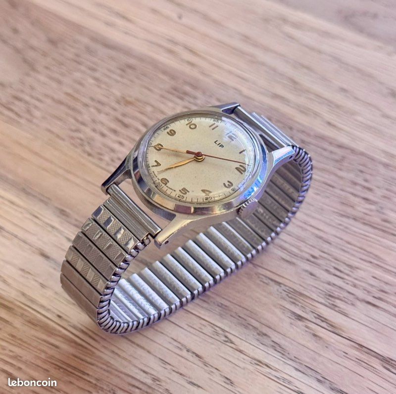 Lot D'Aiguilles De Montre Lip R25 – Style Bâton Doré – Neuves