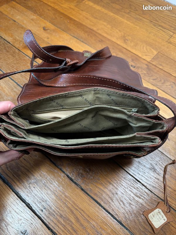 Sac Bandoulière Cuir Marron The Bridge Vintage - Occasion Très Bon État - Style Croisé