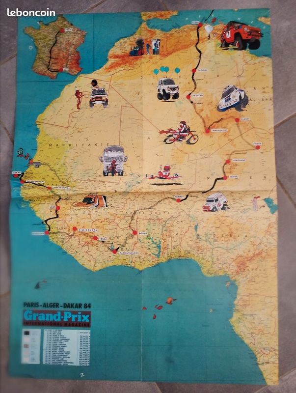 Poster géant équipe Porsche/paris aller dakkar (image 2)