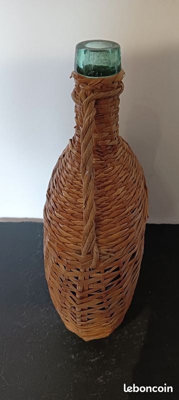 Bonbonne bouteille osier (image 3)
