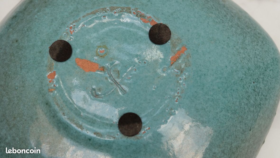 Plat en grès émaillé vintage (image 5)