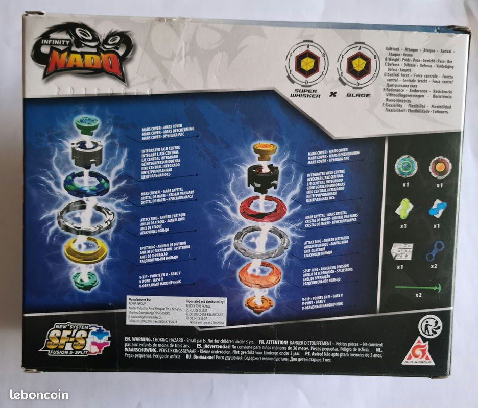 Set de 2 toupies NADO super whisker et blade (image 5)