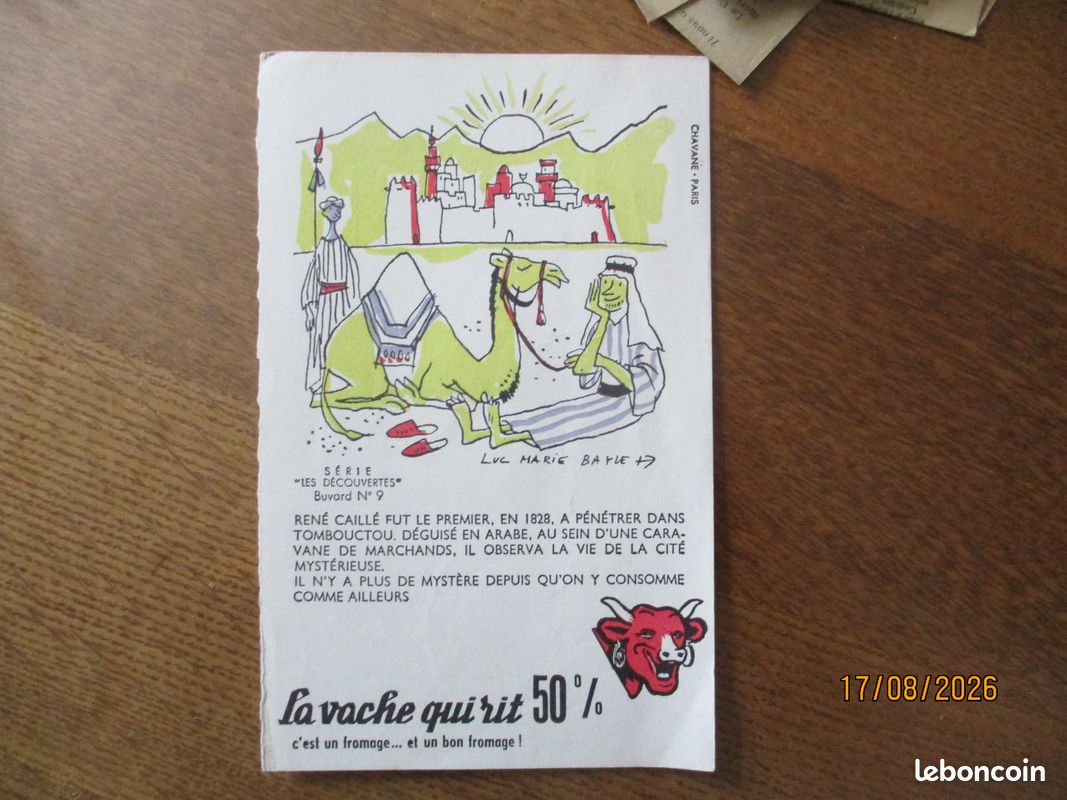 Buvard la vache qui rit serie les decouvertes n° 9 (image 1)