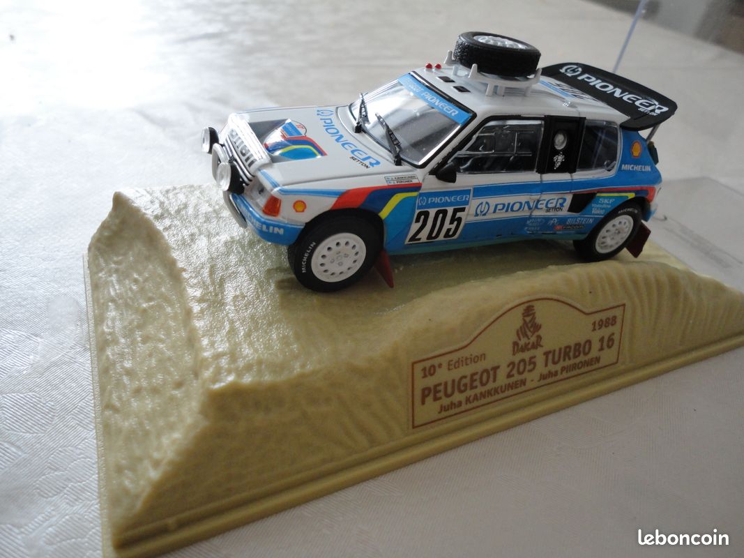 Miniature 1/43eme Paris-Dakar Peugeot 205 turbo 16 (image 2)