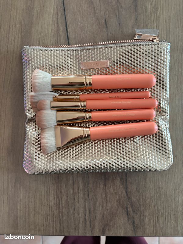Trousse De Maquillage Sephora Rose Bonbon Avec Porte-pinceaux - Occasion
