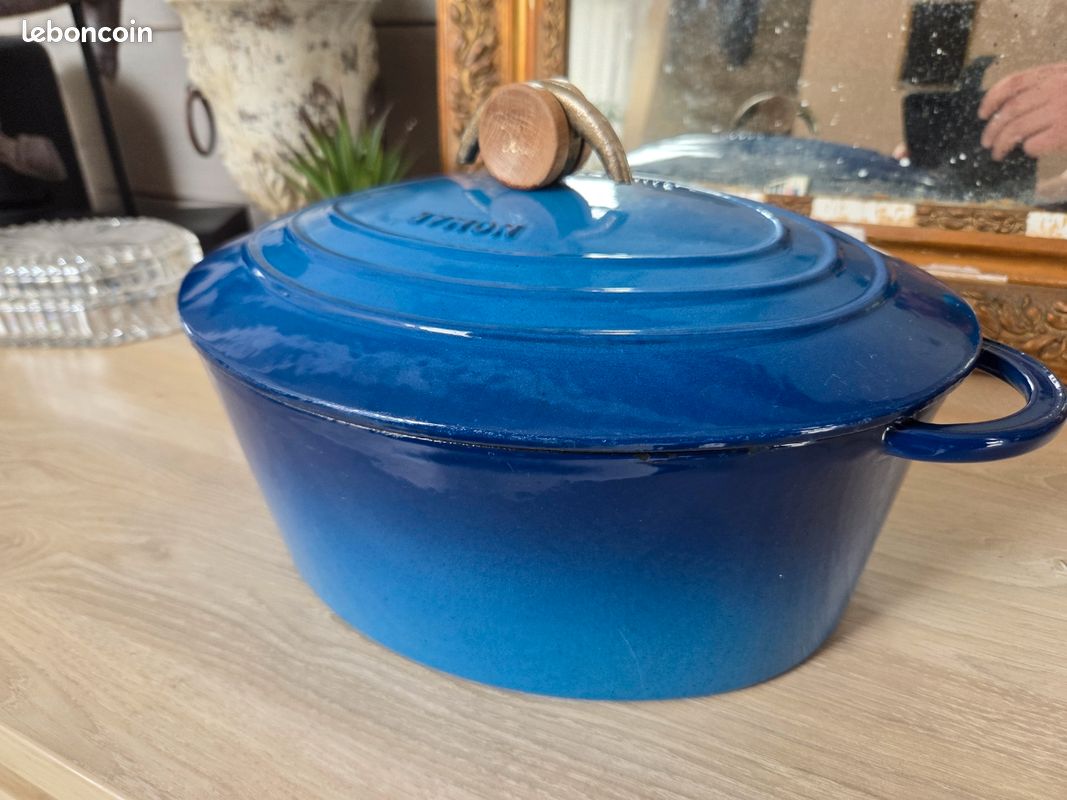 Cocotte PAUL BOCUSE NOMAR en fonte émaillée verte / Made in France / Vintage 70'S - France