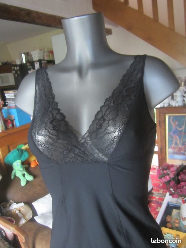 Caraco noir avec dentelle Well taille 38 (image 7)