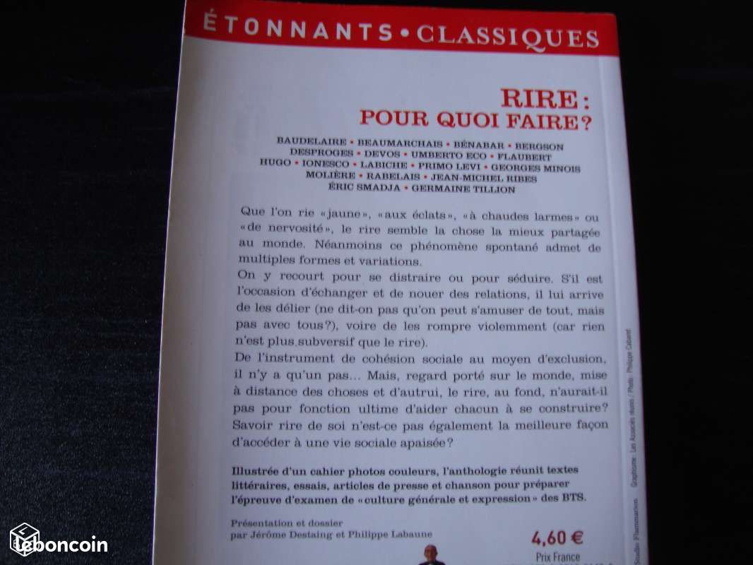 Livre : "Rire : Pour quoi faire?" - Anthologie (image 2)