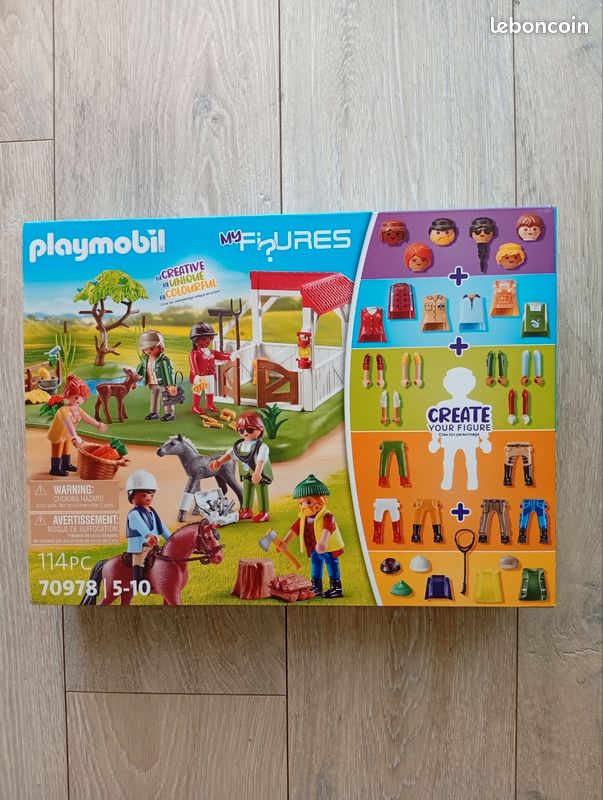 Playmobil 70978 My Figures – Ranch équestre – 6 Personnages à Personnaliser – Plus De 1000 Combinaisons – Dès 5 Ans