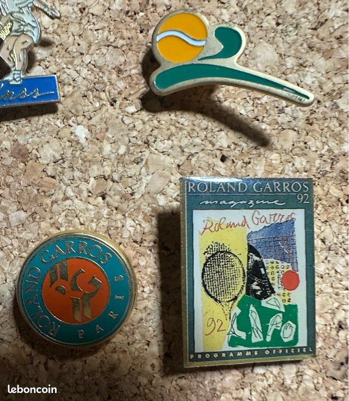 Pin's Tennis Roland Garros 1994, Double Moule Signé ATC Paris Peugeot, Sport