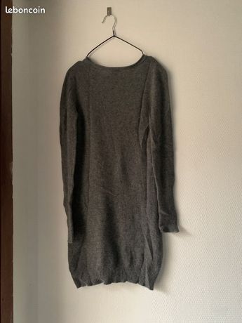 Robe Débardeur 100% Cachemire NS CASHMERE - Taille S, Couleur écru - Neuve Avec étiquettes