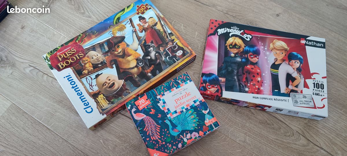 Lot 3 puzzles 5/6 ans (image 1)