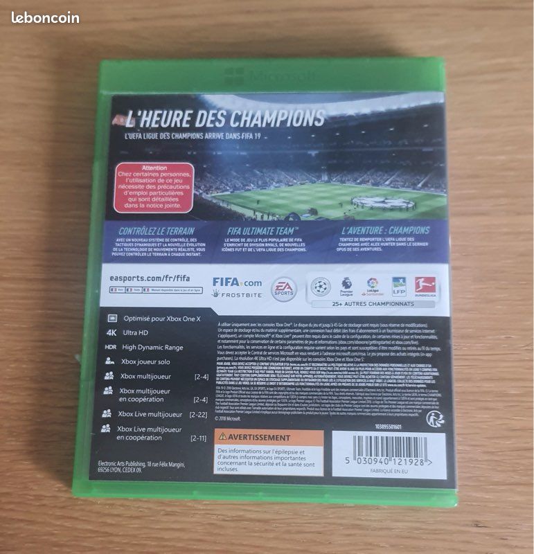 Jeu pour xbox one : Fifa 19 (image 3)
