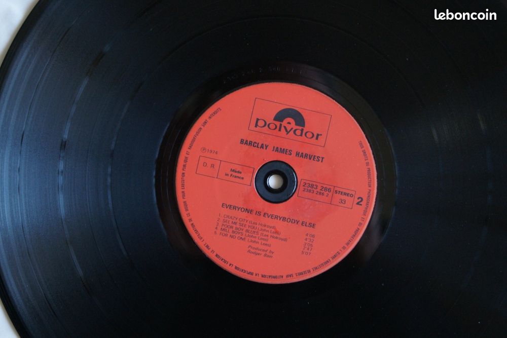 Vinyle Barclay-James-Harvest "Everyone is Everybody Else"1974 (image 4)