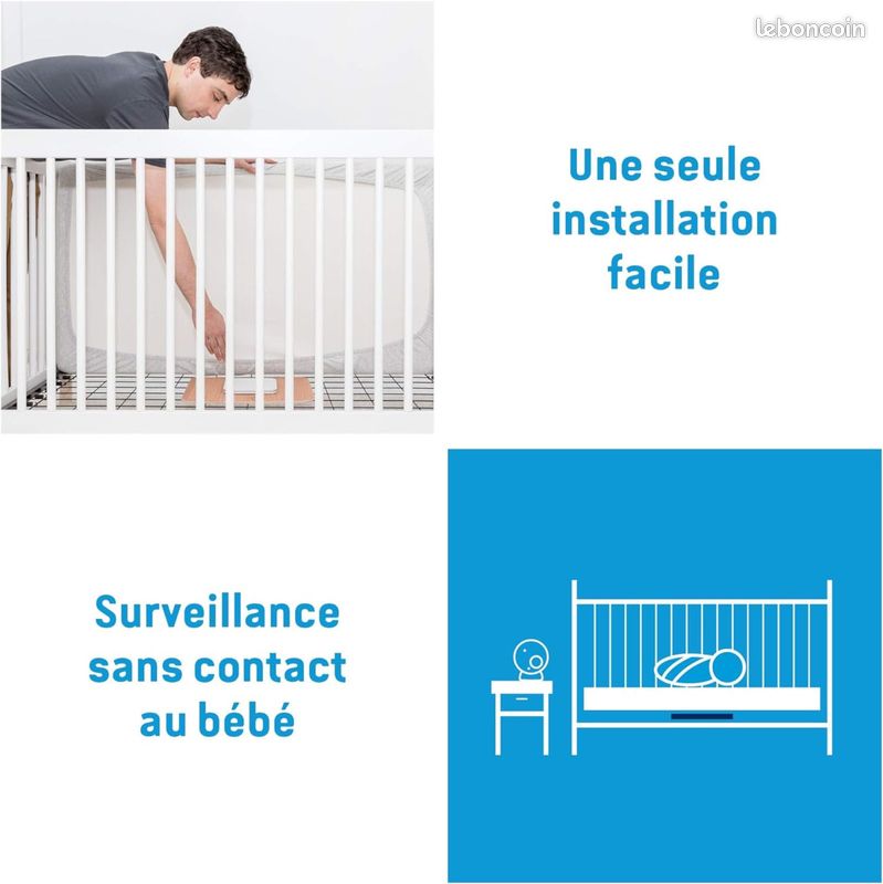 Angel care moniteur de mouvements sous matelas (image 3)