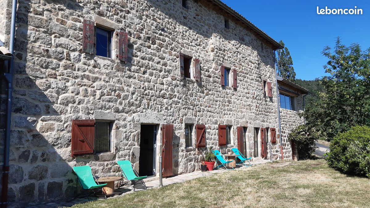 Gîte de Groupe, Maison Ardéchoise piscine & cheminée LE PAS SAGE AU TRIBLE GLUIRAS (15p) (image 2)