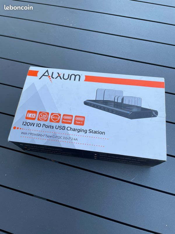 Station de charge 10 ports USB (image 1)