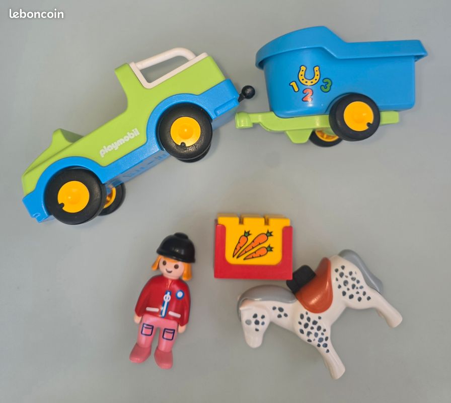 Playmobil 123 van+ cheval 6958 complet (image 2)