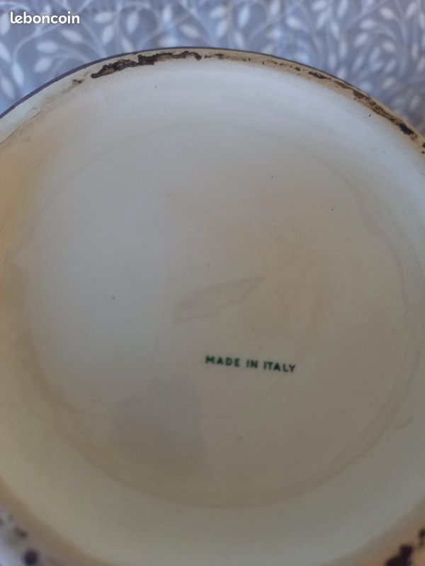 Vase italien de 30 cm env. Décor romantique rouge (image 3)