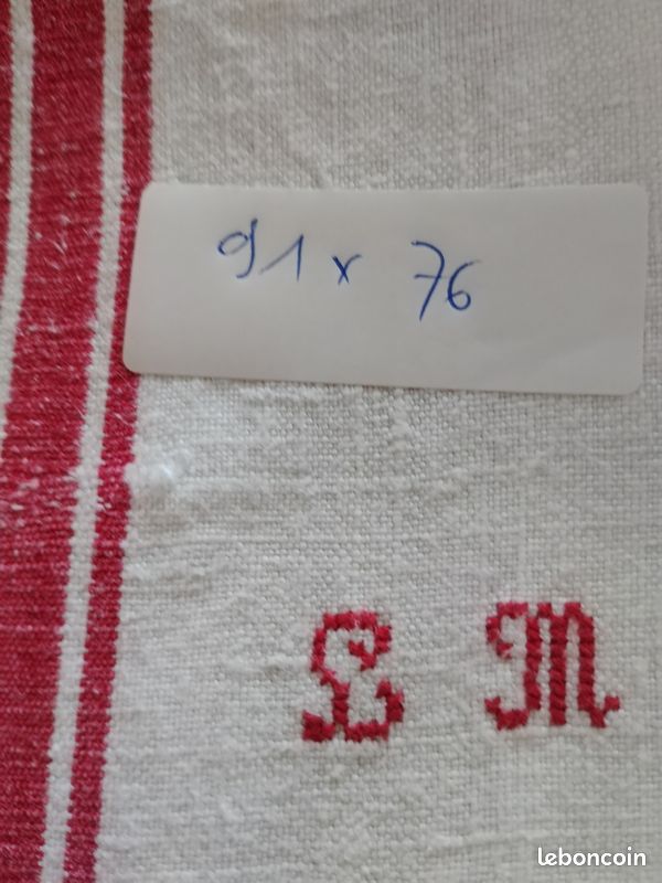 Lot De 18 Torchons Anciens En Lin écru - Neufs Sans étiquette 72x52cm