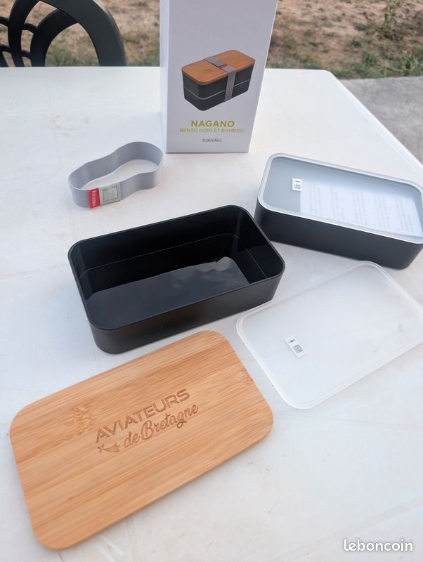 Bento noir et bambou (image 2)